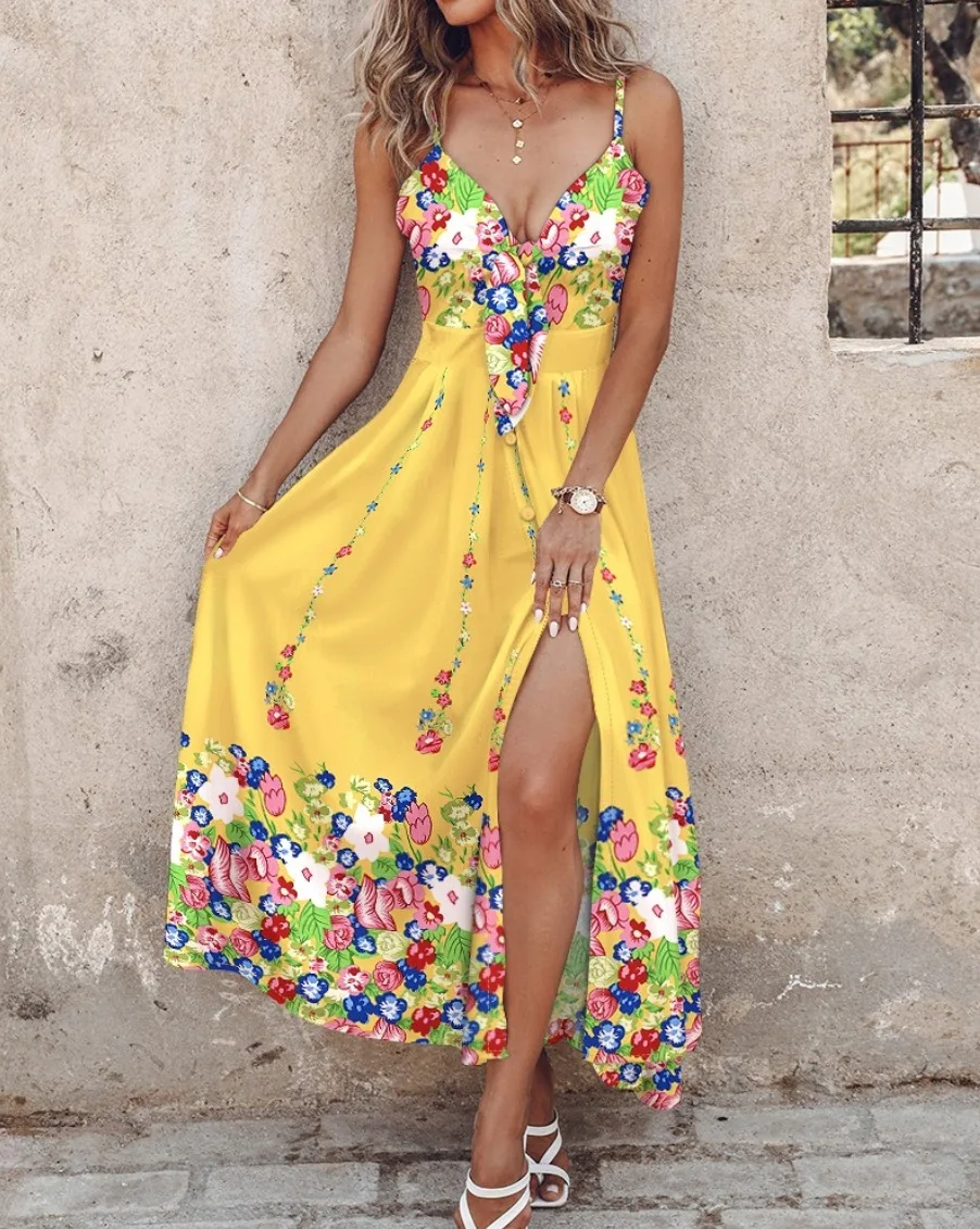 【送料&関税込】MSGM Logo Printed Side-slit Maxi Dress MSGM Maxi dresses for Women | Online Sale up to 84% off | Lyst