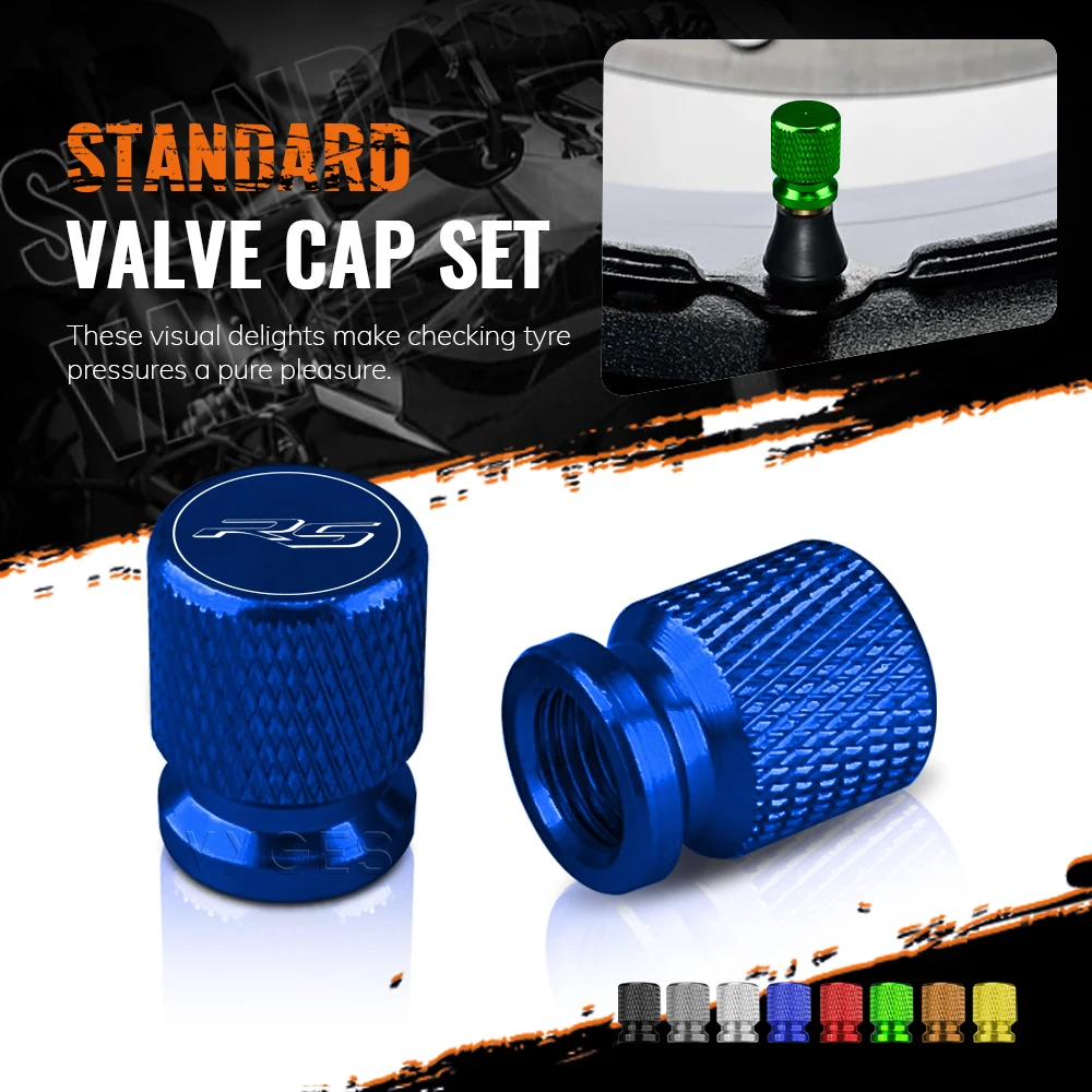 Motorcycle Accessories Aluminum Valve Cap Set - Premium Tire Caps