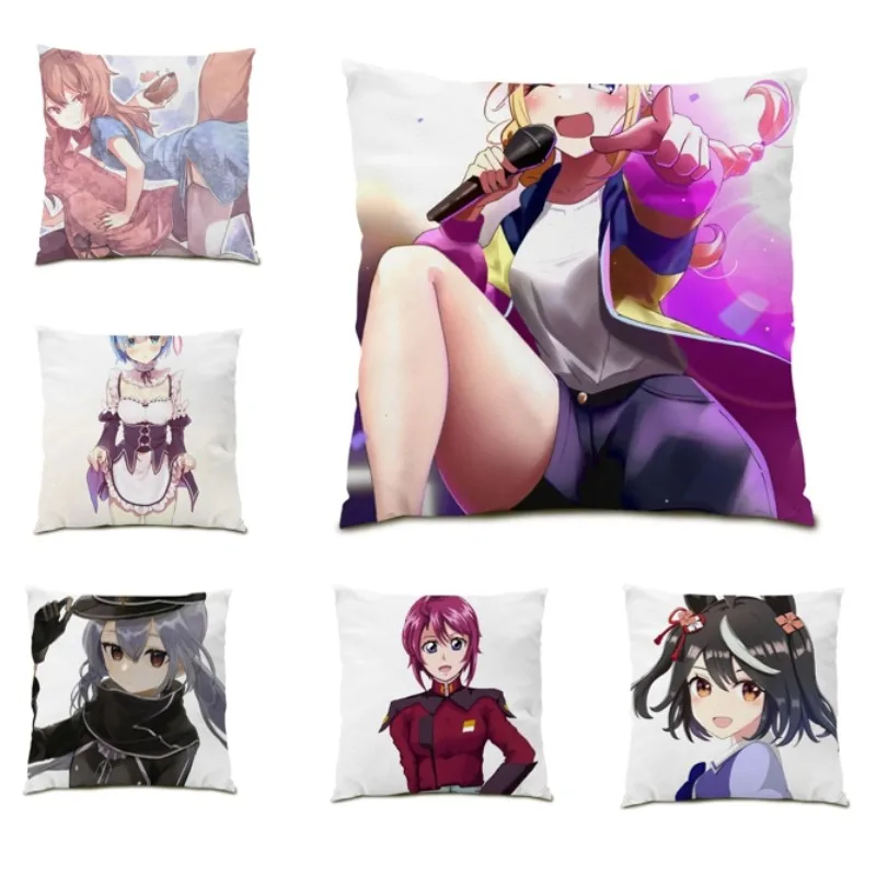 

Velvet Pillowcase 45x45 Square Cushion Cover Living Room Decoration Home Cartoon Gift Modern Home Decoration F2523