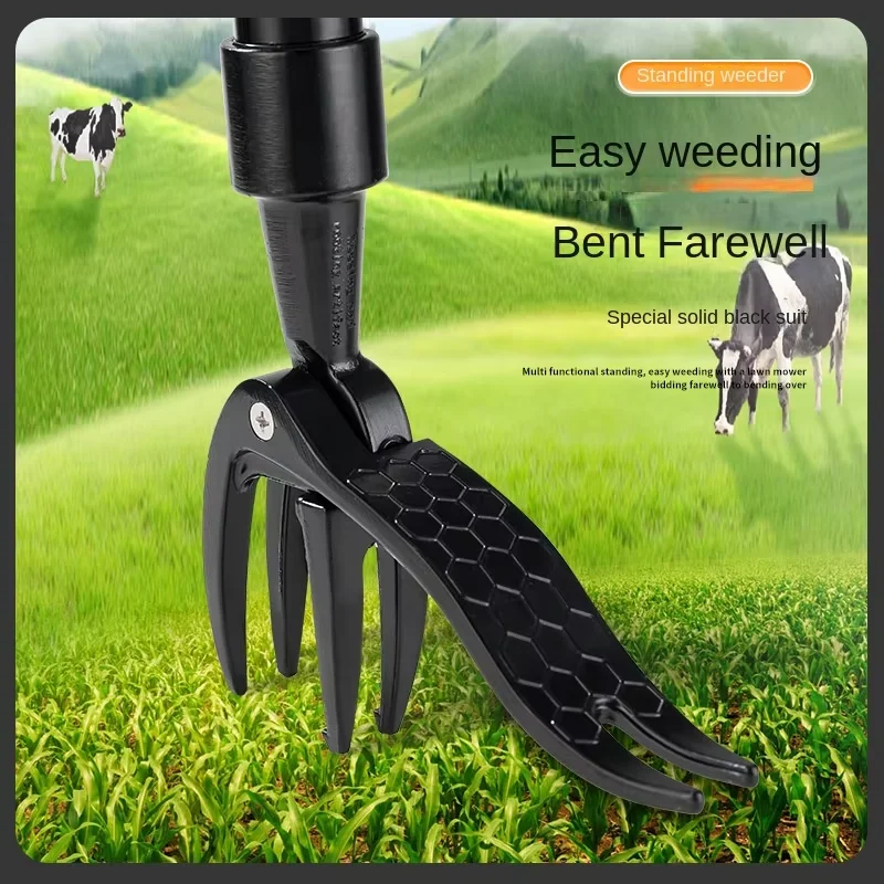 Weed Puller Stand-up Weeder Weeding Tool for Gardening Claw Handle Weed Remove Tool for Lawn Yard Garden Without Bending Kneeing 6