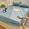 Fitted Sheet Healthy Bedroom Protector Bedding High-End Durable 100% Polyester Mattress Cover Bedsheet Bedspread No Pillowcase 1