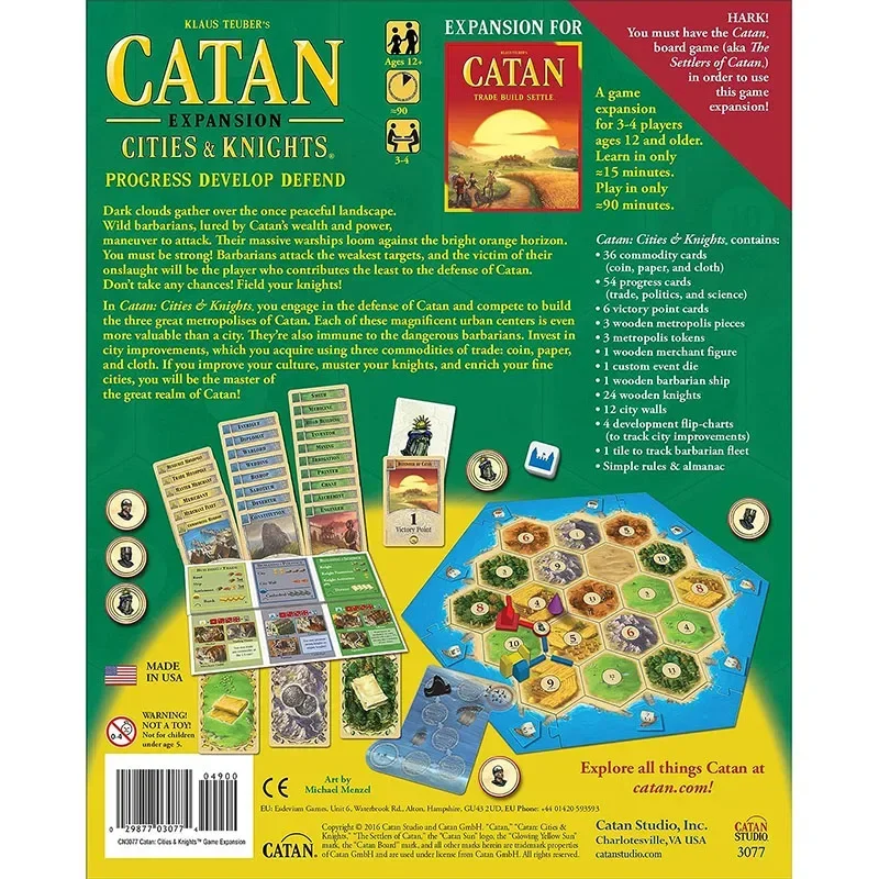 CATAN Cities & Knights/CATAN JUNIOR/CATAN Crop Trust/ - Challenging Strategy Game for Serious Gamers 2