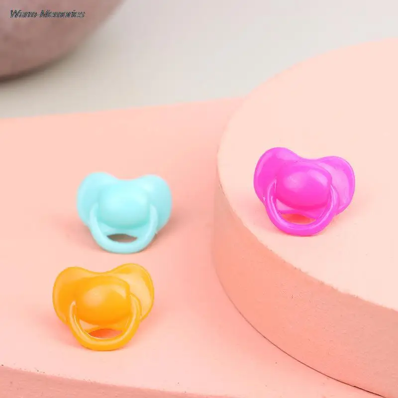 20Pcs Doll House Miniature Doll Pacifier Expression Pacifier Toy Accessories Plastic Toys Playhouse Toys Children's Doll House