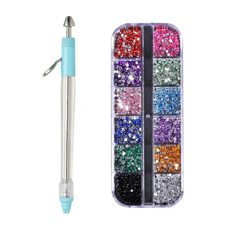 

Diamond Art Pen Multi Purpose Rhinestone Applicator Diamond Art Accessories With Rhinestones For Clothes Shoes Luggage Nails