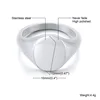 Bague Pinky, bague chevalière, bague pour hommes et femmes, bagues chevalières florales en acier inoxydable, bague céleste étoile du nord CZ