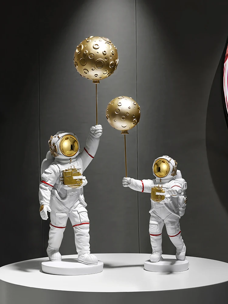 

Nordic Style, Astronaut Statue, Resin Crafts, Fashion Sculpture, Home Living Room Decoration, Desktop Accessories, Modern Decor
