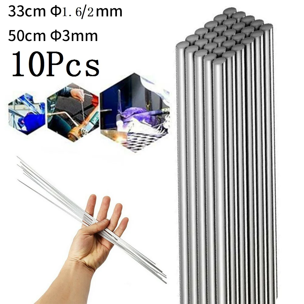10pcs Low Temperature Easy Aluminum Universal Silver Welding Rod No Need Solder Powder Weld Bar Metal Solder Tool Kit