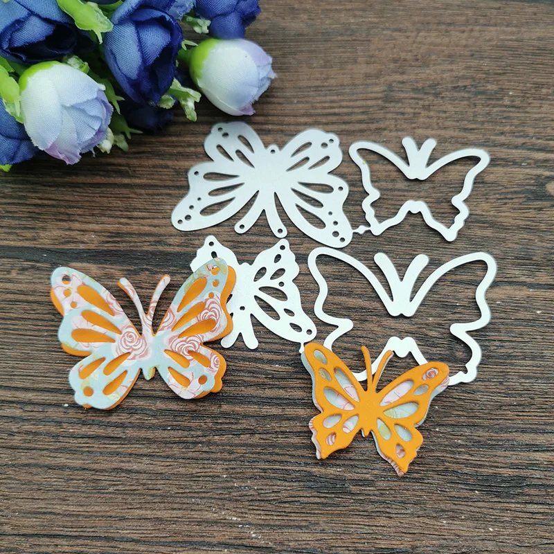 

4PCS/Lot Butterfly Metal Cutting Dies DIY Cards Stencils Photo Album Embossing Paper Making Scrapbooking Card Mold Crafts Dies