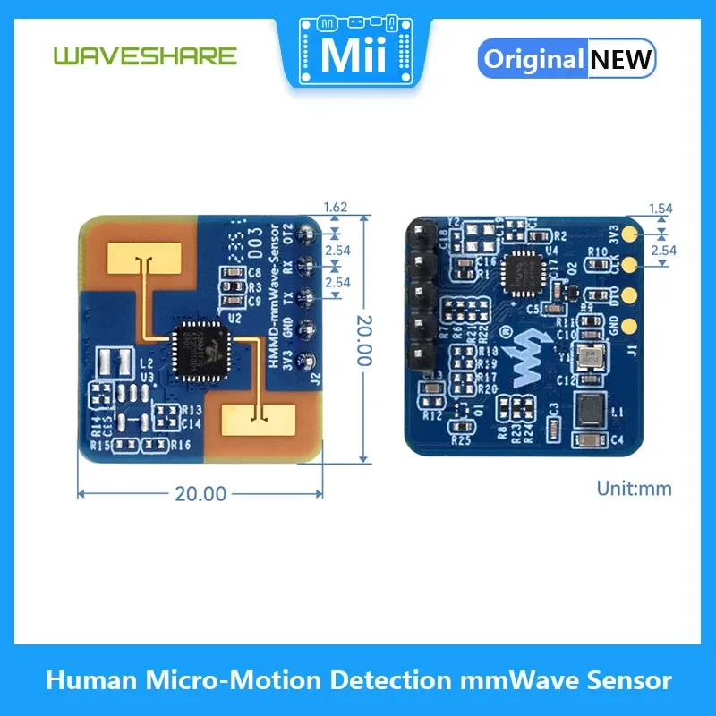 Waveshare ΰ ũ   mmWave , 24GHz mmWave ̴, S3KM1110 , FMCW  ä
