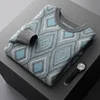 Autumn and winter new 100% merino sweater men's O-neck pullover fashion retro jacquard leisure cashmere sweater bottoming shirt 2