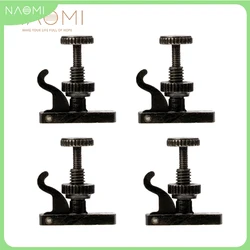 NAOMI 4pcs Violin Fine Tuner Violin Tuner Adjuster Black Violin Fine Tuners Spinner Adjuster Strings Hooks