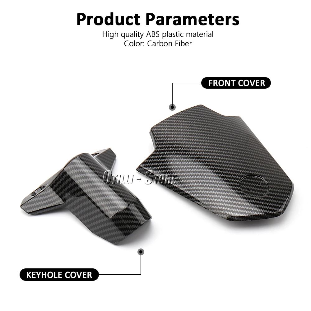 

New Colors Carbon Fiber Motorcycle Accessories Keyhole Cover Front Cover Plate For CFMOTO 450SR 450 SR 450sr 2022 2023