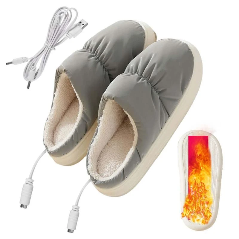 Heated Slippers Electric Heating Slippers Usb Foot Warmer Boots Heated