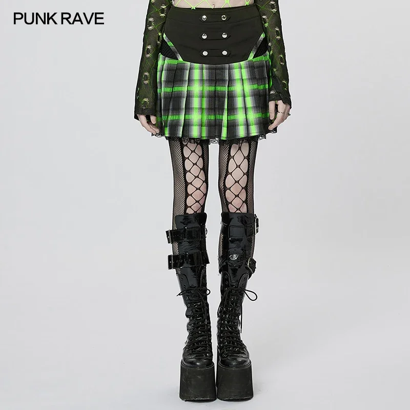 punk-rave-women's-punk-style-hollowed-out-colored-pleated-skirt-fashion-personality-sexy-cute-girl-mini-women-clothing