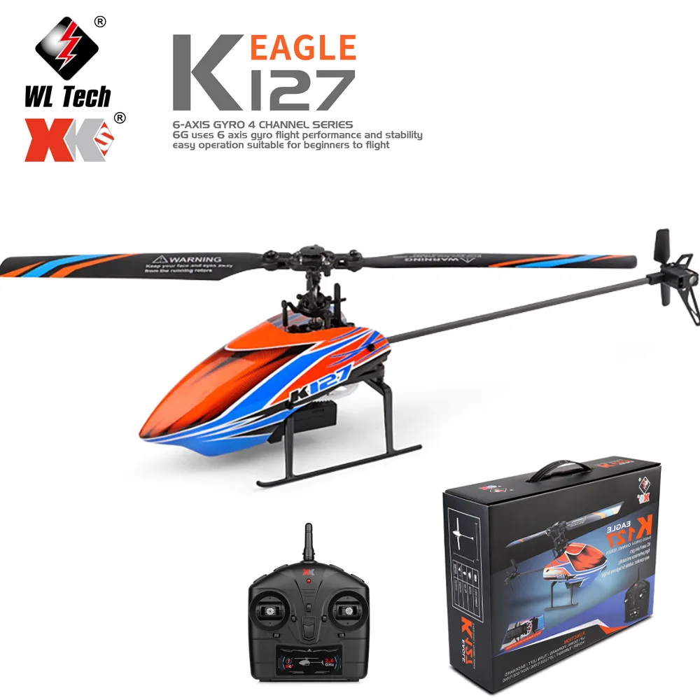 Wltoys-飛行機,ラジオ制御飛行機,ラジコンヘリ、ジャイロスコープ WLtoys K127 RC ヘリコプター V911S 2.4 グラムラジオ