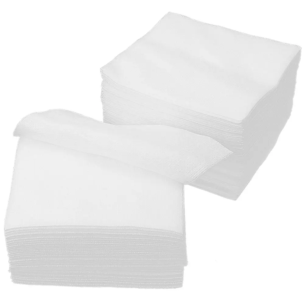 500Pcs 부직포 메이크업 리무버 패드 부드러운 흡수성 페이셜 클렌징 메이크업..