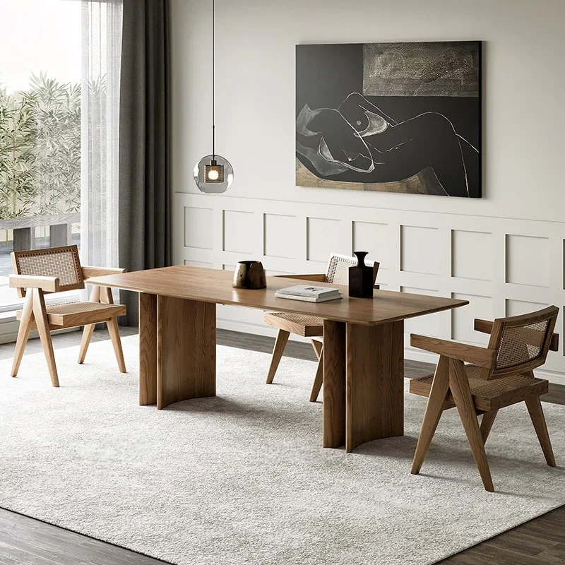 

Mesa Lateral Dining Tables Restaurant Stone Modern Dining Table Floor Mid Century Modern Tavolo Pranzo Livingroom Furniture Set