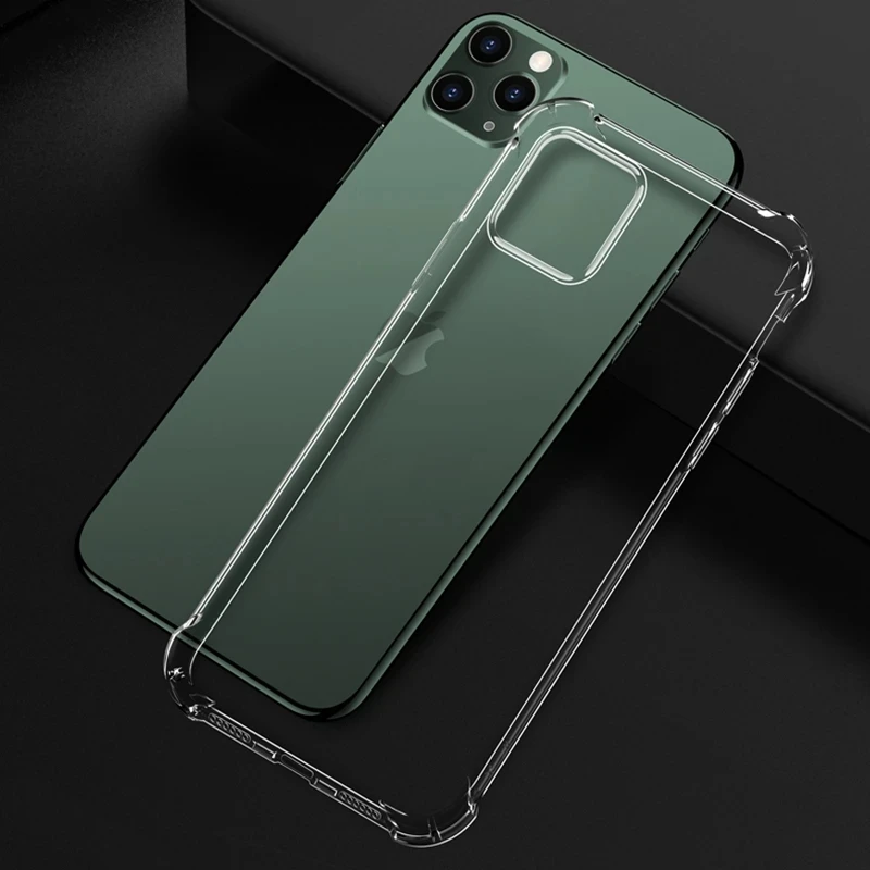 iPhone Case Shockproof Silicone Clear Phone Case for iPhone 11 12 13 14 15 16 Pro Max 15 Plus 12 Mini X XS XR 16E