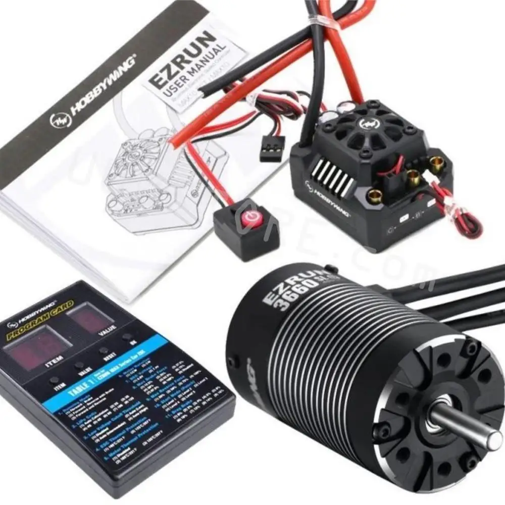 

Hobbywing EZRUN MAX10 120A Waterproof Brushless ESC+3660SL G2 3200KV 4000KV 4600KV Motor For RC 1:10 Car Buggy Monster