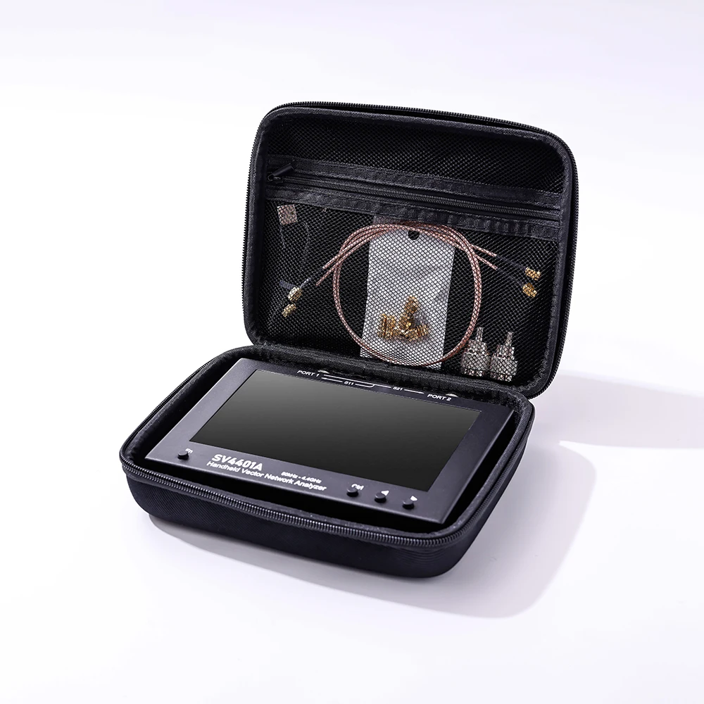 HTOOL SV4401A 50KHz-4.4GHz Vector Network Analyzer 100dB Dynamic VNA 7-inch Touch LCD Internal memory MF/LF/HF/VHF/UHF Band