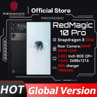 Original RedMagic 10 Pro 5G Global Version Gaming Mobile Phone 6.853" Snapdragon 8 Elite 7050mAh 80W Charge 50MP NFC 1