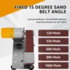 Mini Belt Sander Multifunctional Electric Belt Grinder 7 Adjustable Speed Low Noise 15° Cutter Sharpener Sander Tool 5