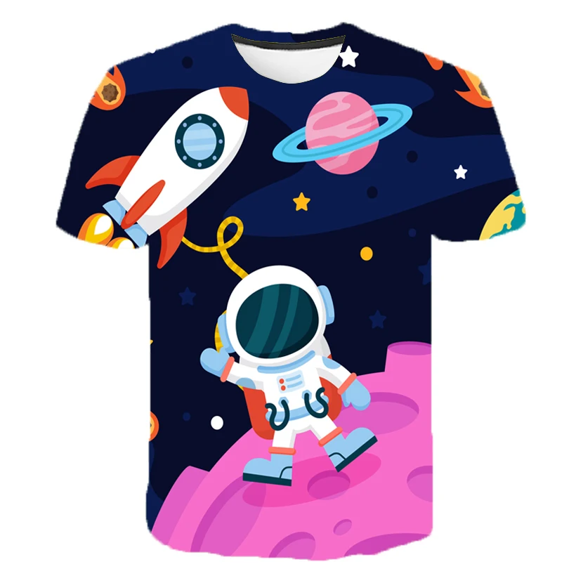 Astronaut Baby Outfit SHEIN Boys Reflective Astronaut Print Tee