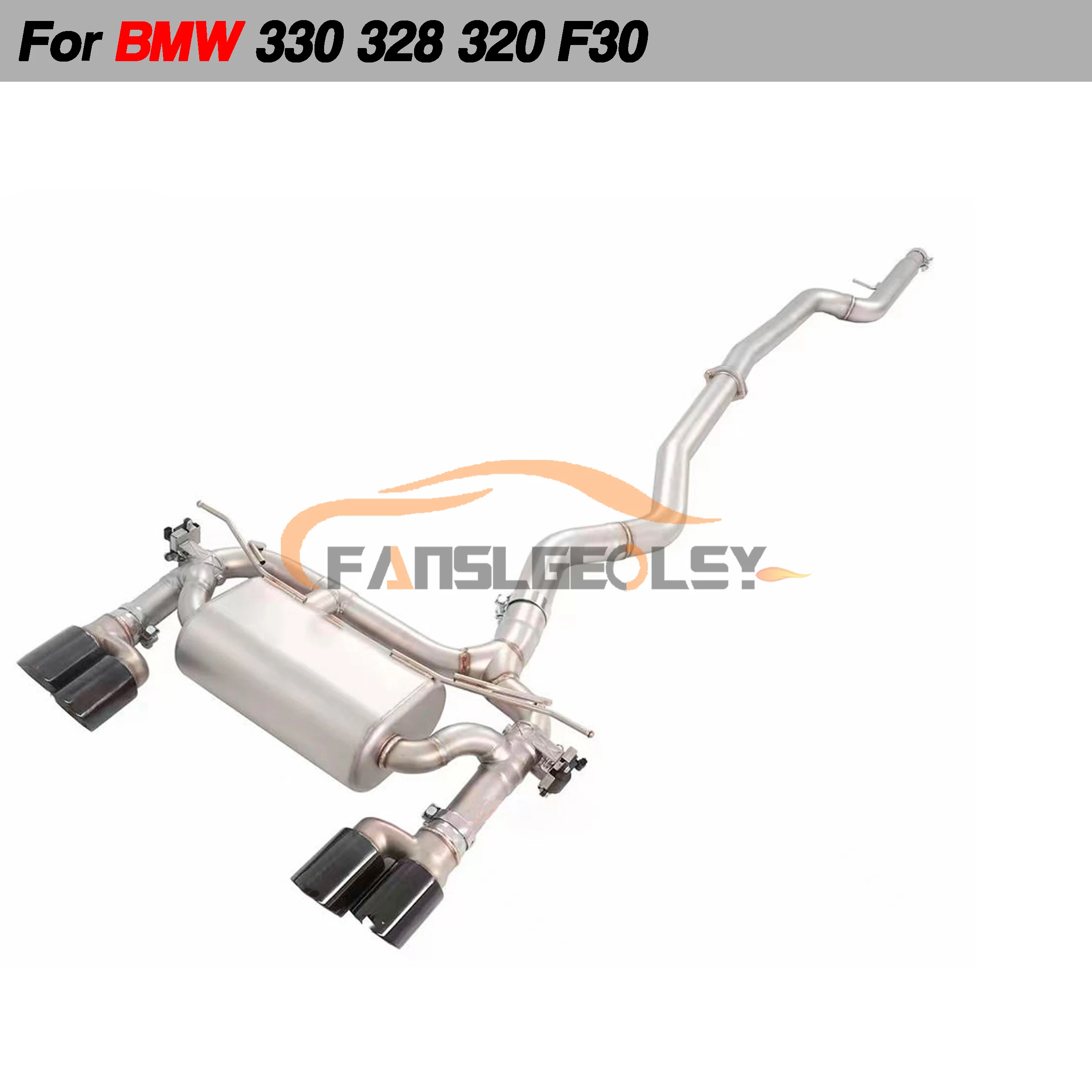 

For BMW F30 320i 325i 328i 330i Steel Catback Performance Exhaust System Valve With Muffler Pipes Tuning exhaust assembly