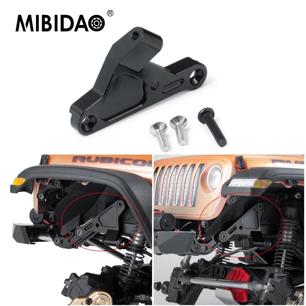 

MIBIDAO CNC алюминиевый сплав Panhard Mount для Axial SCX10 III AXI03007 Jeep Wrangler 1/10 RC Гусеничный автомобиль модель обновленные части