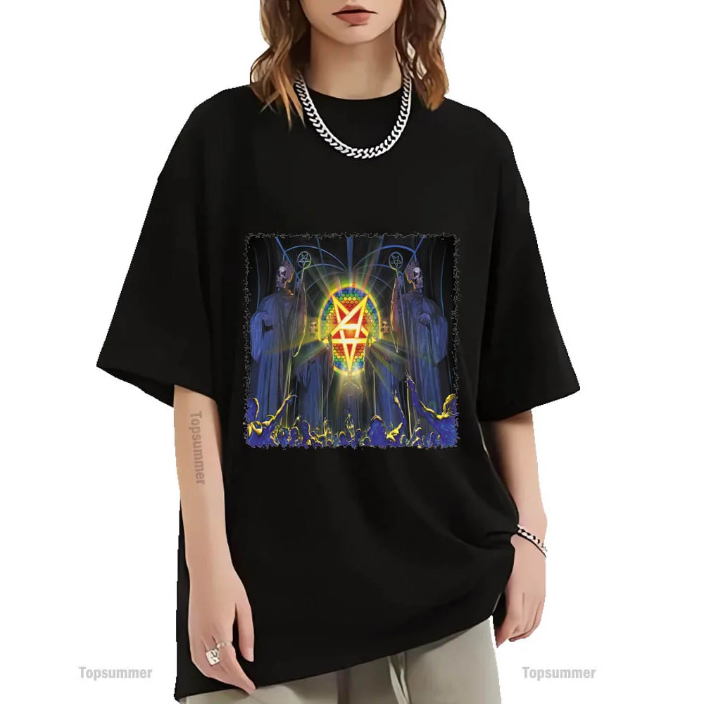 

For All Kings Album T Shirt Anthrax Tour T-Shirt Woman Punk Streetwear Oversized T Shirts Man Cotton Top