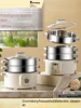 220V Multifunctional Household and Commercial Stainless Steel Multi-layer Large-capacity Electric Steamer Electric Steamer 32cm 1