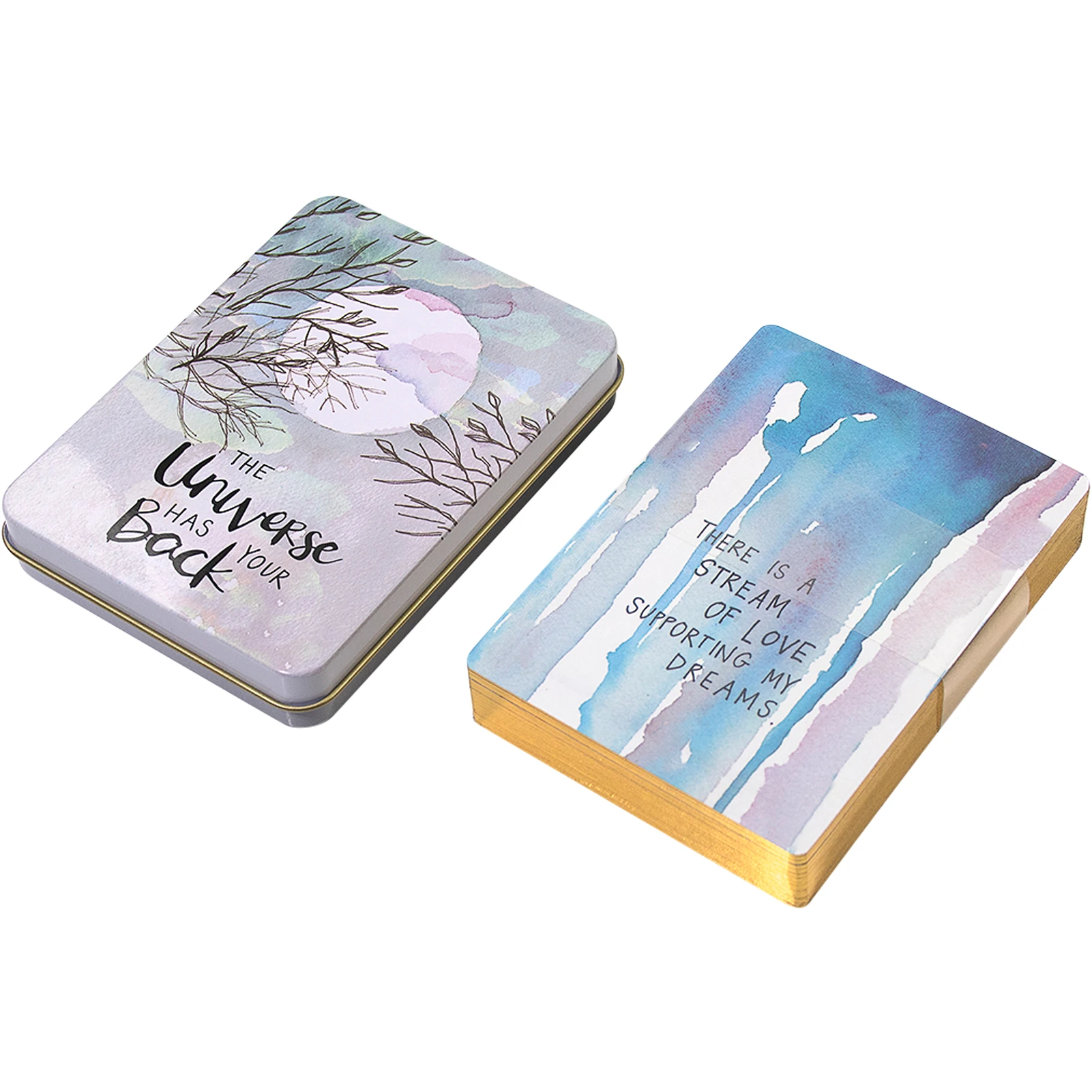 New Tarot Card Family Game Tarot Deck In A Tin Box For Beginners The  Universe Has Your Back 55 Card Deck Tarot Cards Deck Oracle| | - AliExpress