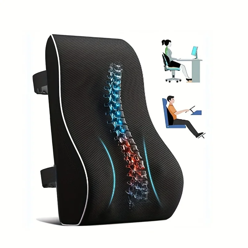 Promic memory foam 2025 lumbar support back cushion