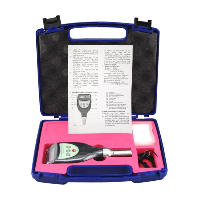 Landtek SRT-6223 Digital Surface Profile Gauge Roughness Tester Meter W/ 0~800 Um Measuring Range 6