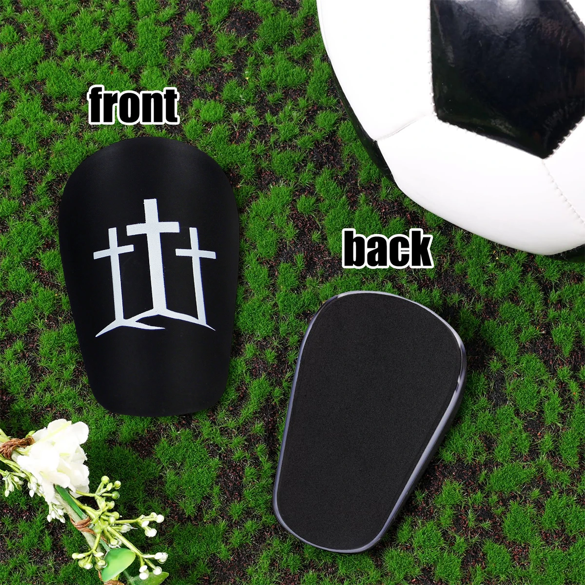 1 pair of ultra-light and durable MINI leg pads, high-quality PET material, the best football companion