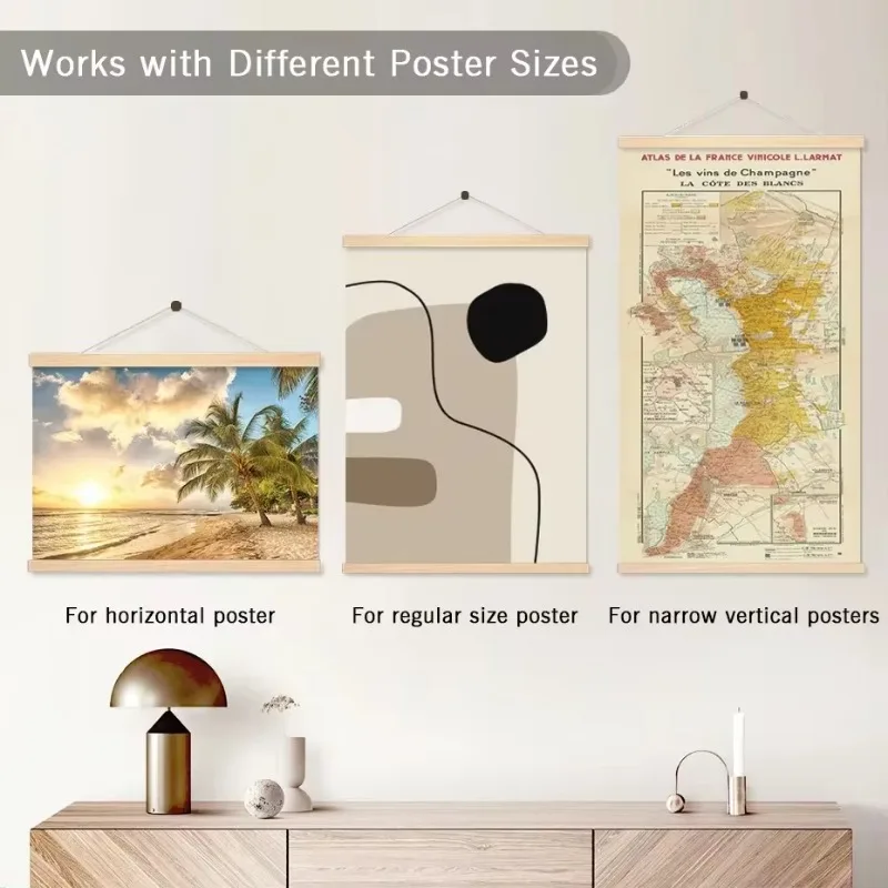Photo Frame Wood Canvas Frame Wood Photo Frame Wood Frame Wood Picture Frame Art Frames 1 Set Wood Diamond Painting Poster Hanger Canvas Painting Frame Art Craft Hanging Frame Poster Photo Marcos De Fotos