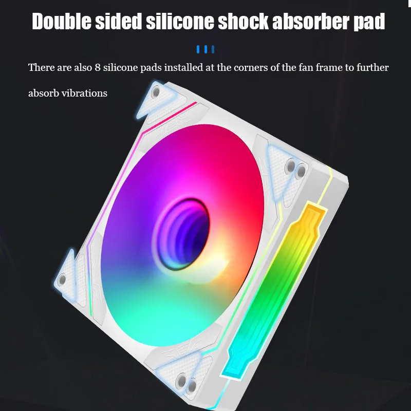 Cooling Fan 4 Pro 4th Generation 5v3 Pin 12CM ARGB PWM Double Sided Lens Computer Case Fan heatsink