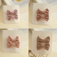 Children's Hair Clips, Handmade Headwear, Baby Hair Accessories, Full coverage fabric hair Clip Bows for Girls 4