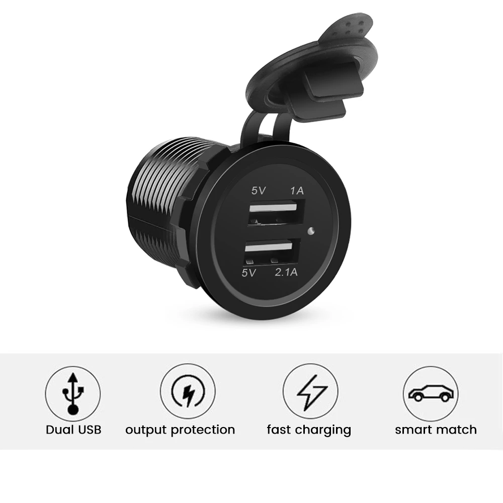 USB Car Charger Cigarette Lighter Socket Car USB 3.1A 12V Powerful
