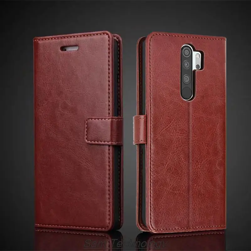 Custodia A Portafoglio Per Redmi Note 8 Pro – Pelle PU Con Slot Carte, Supporto, Magneti, Ali Di Cristallo