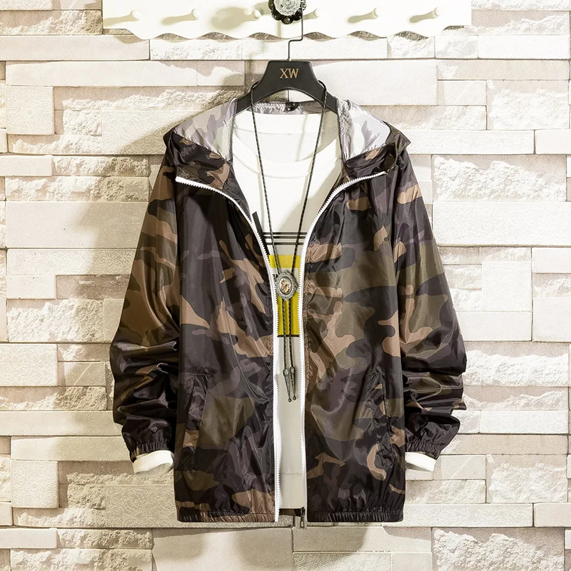 

Summer Sun Camouflage Clothing UV Protection for Men and Women Couples Skin Jacket Thin Section Breathable