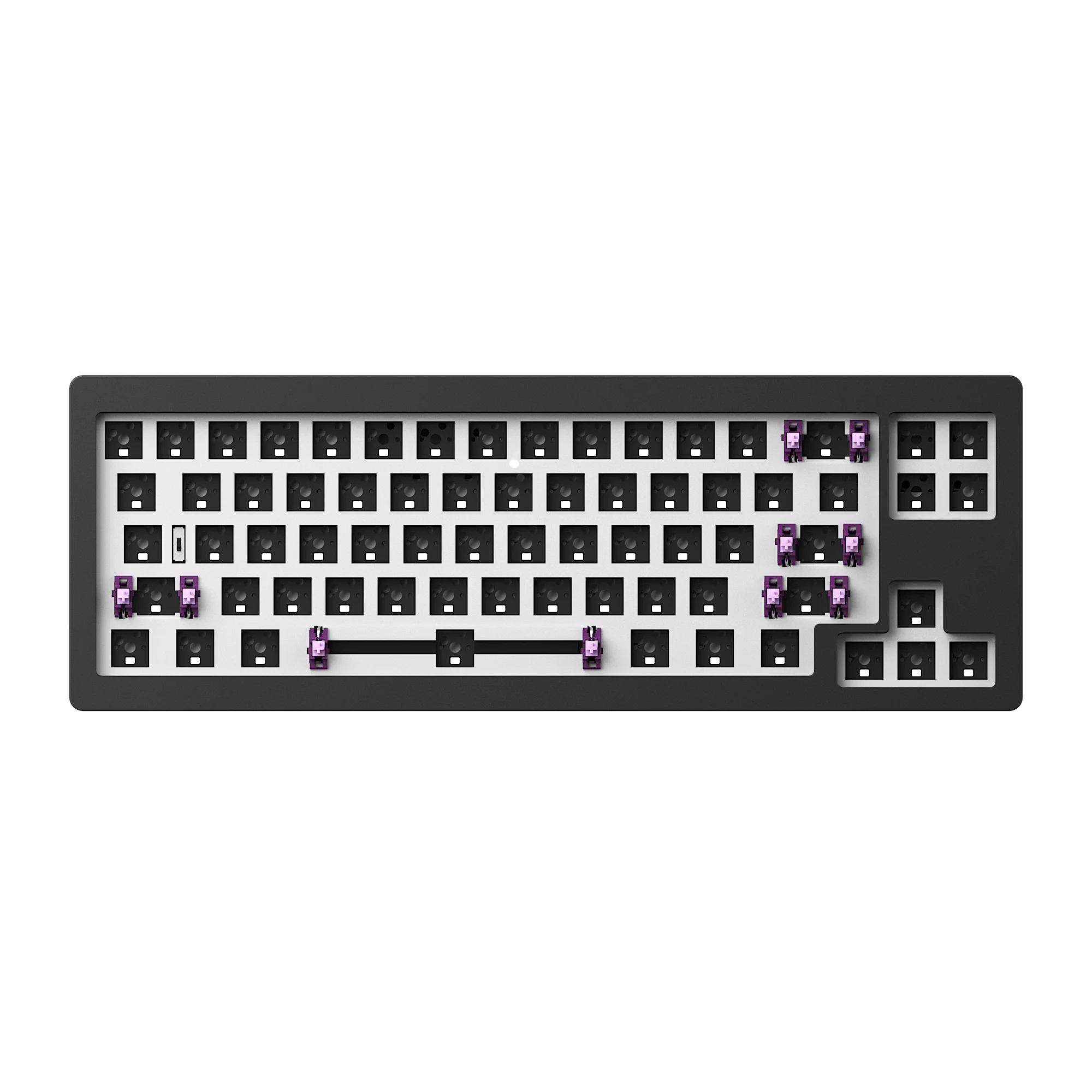 

Akko Monsgeek M7W многорежимный набор Barebone 65% Механическая алюминиевая ЧПУ клавиатура с прокладкой с горячей заменой RGB подсветка с южносторонней стороны