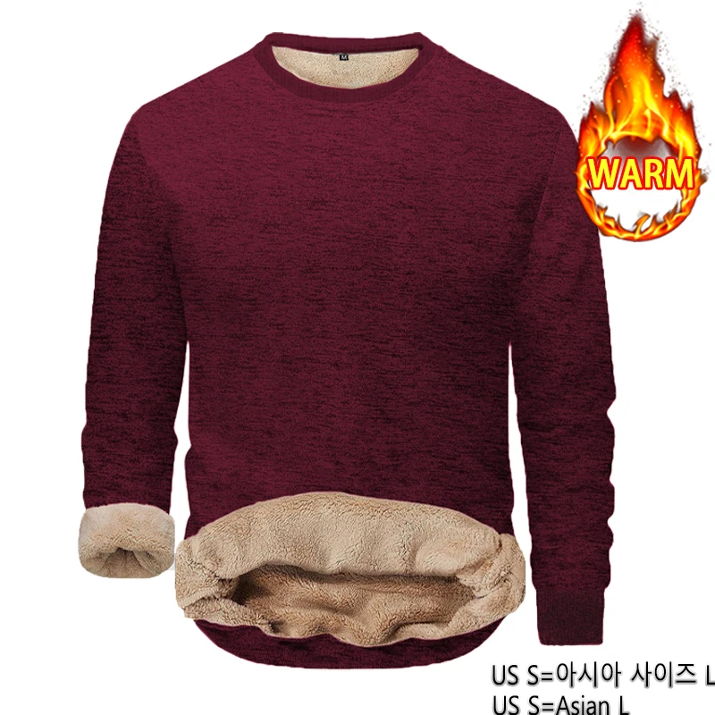 Animal Game Men Fleece Sweatshirts Casual Pullover Slim Thermal Underwear Male Sherpa Lined Streetwear Thermal Winter Shirts