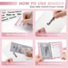 A6 Money Saving Organizer PU Leather Budget Binder Marble Notebook Budgets Planner 2023 Envelope Office School Supplies 4