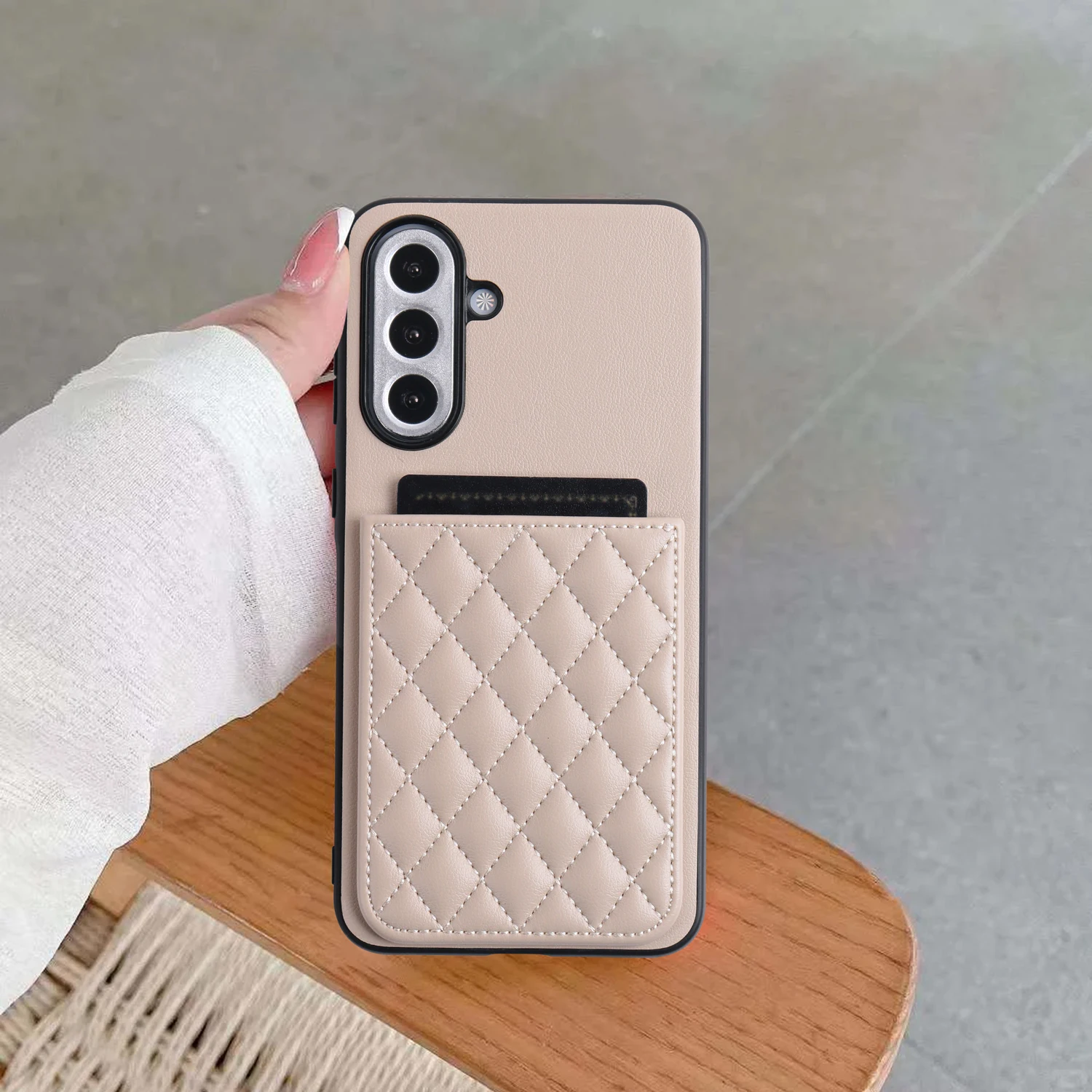 PU Leather Phone Case with Integrated Card Holder and Coin Purse