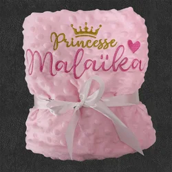 Personalized Soft Fleece Baby Swaddle and Blanket Set - 70x90cm (30)