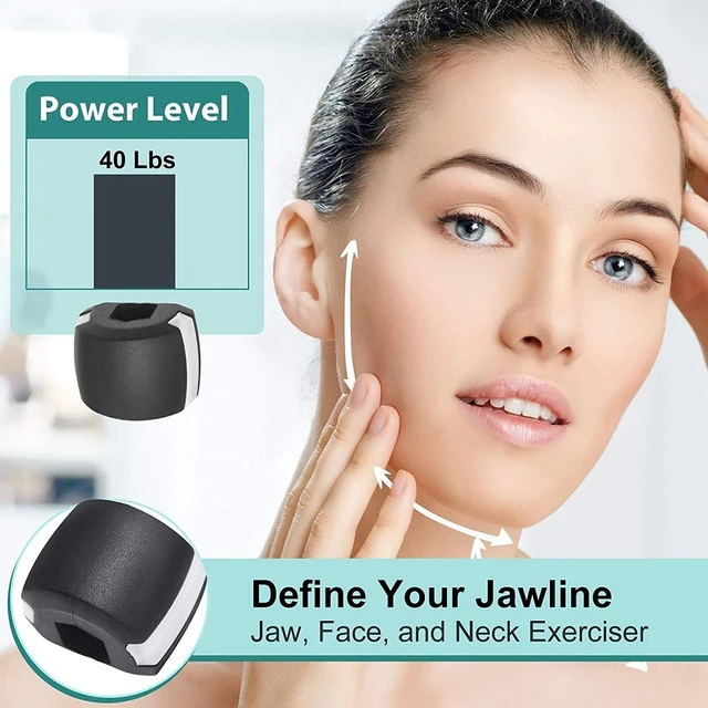 40LBS Jaw Line Exerciser Ball Jaw Exerciser Neck Face Facial