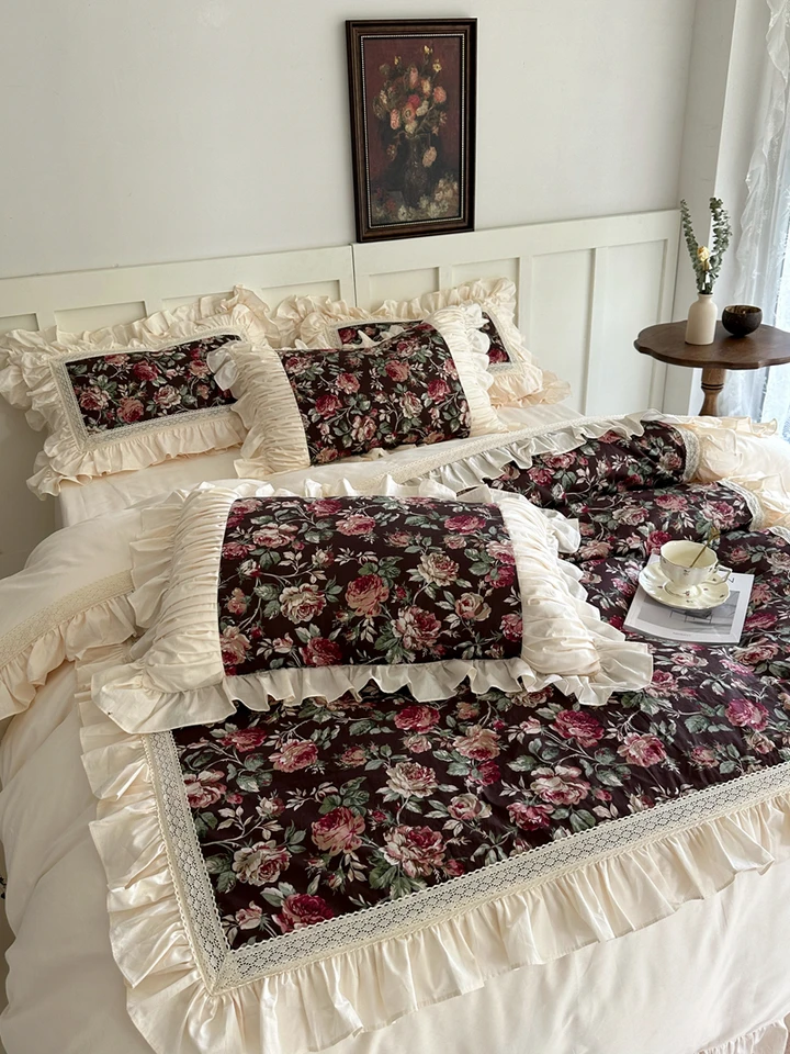 Housse de couette Gaze Coton Capucine - Rose - - 57.80