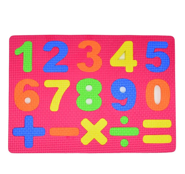 EVA Puzzle Mats 33 pcs Russian Letters and numbers & Math Symbols baby foam play  mat  educational toys for kids 5
