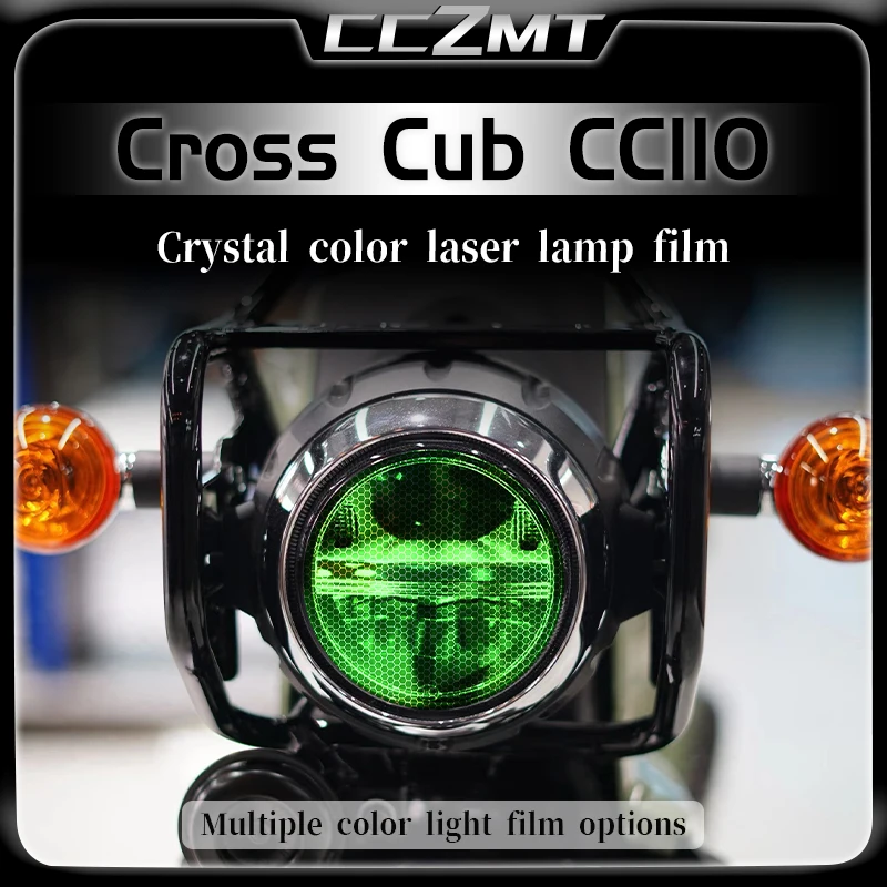 

For Honda Cross Cub CC110 Honeycomb Laser Light Film Headlight Film Tail Light Sticker Modification Accessories
